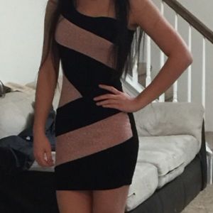 Black and Nude Night Dress